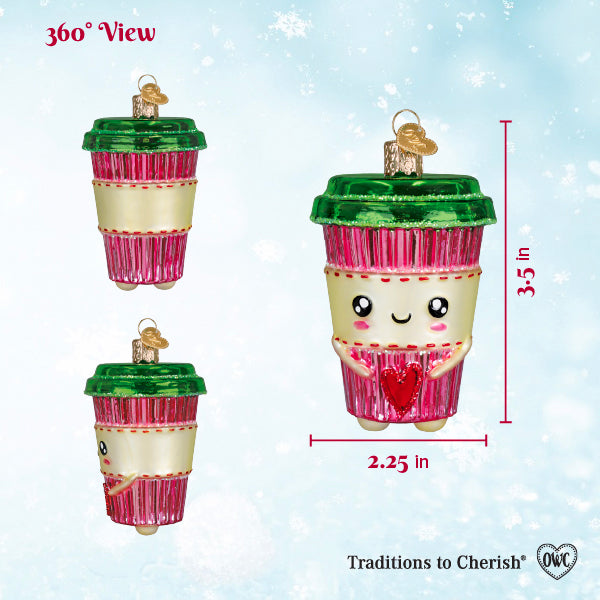 Old World Christmas: Happy Coffee Christmas Ornament