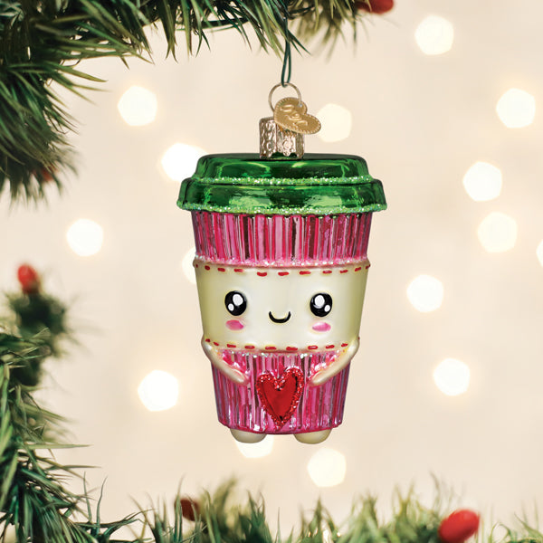 Old World Christmas: Happy Coffee Christmas Ornament