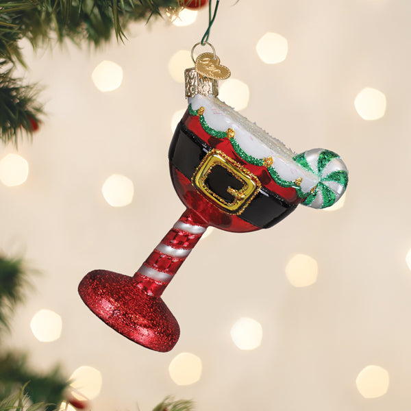 Old World Christmas: Santa Cocktail Christmas Ornament