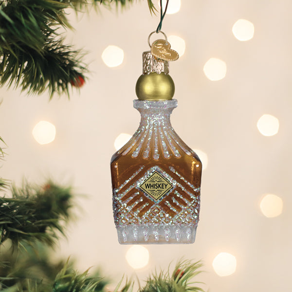 Old World Christmas: Whiskey Bottle Decanter Christmas Ornament