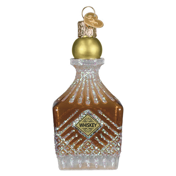 Old World Christmas: Whiskey Bottle Decanter Christmas Ornament