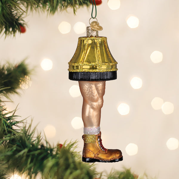 Old World Christmas: Man Leg Lamp Christmas Ornament