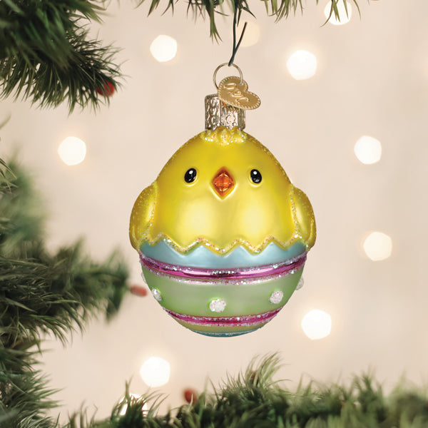 Old World Christmas: Chick In Easter Egg Christmas Ornament