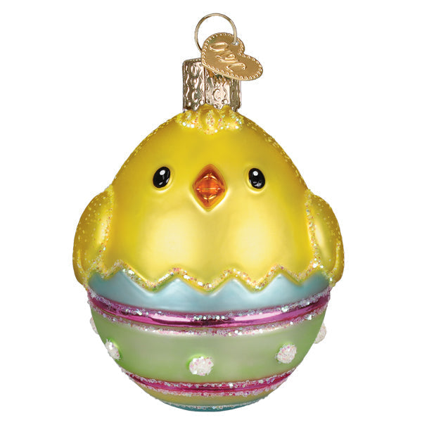 Old World Christmas: Chick In Easter Egg Christmas Ornament