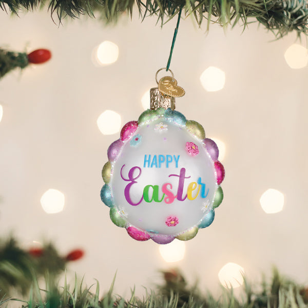 Old World Christmas: Scalloped Easter Egg Christmas Ornament