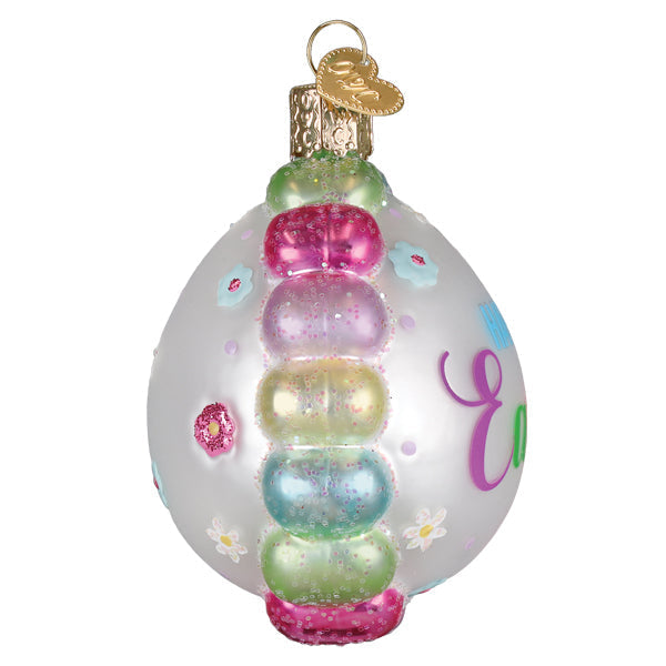 Old World Christmas: Scalloped Easter Egg Christmas Ornament