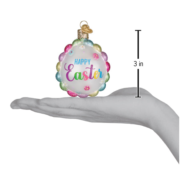 Old World Christmas: Scalloped Easter Egg Christmas Ornament