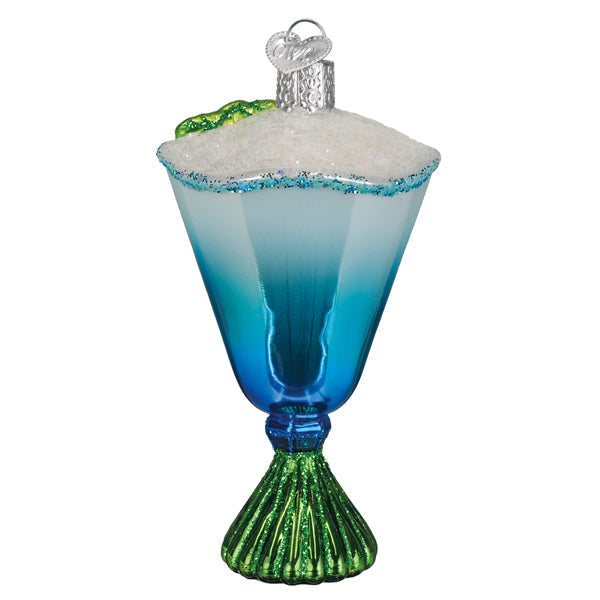 Old World Christmas: Blue Glacier Cocktail Christmas Ornament