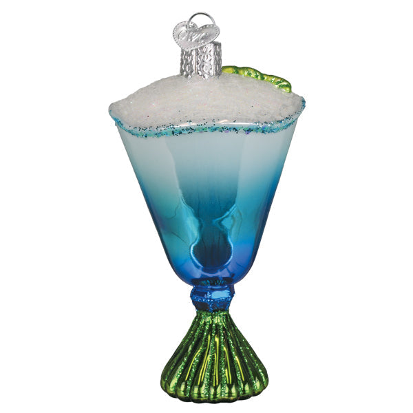 Old World Christmas: Blue Glacier Cocktail Christmas Ornament