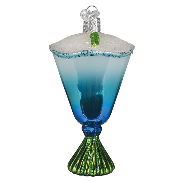 Old World Christmas: Blue Glacier Cocktail Christmas Ornament