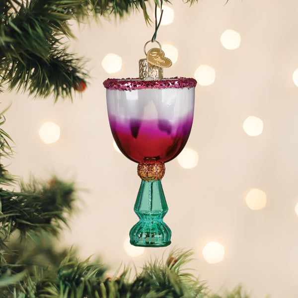 Old World Christmas: Mistletoe Cocktail Christmas Ornament