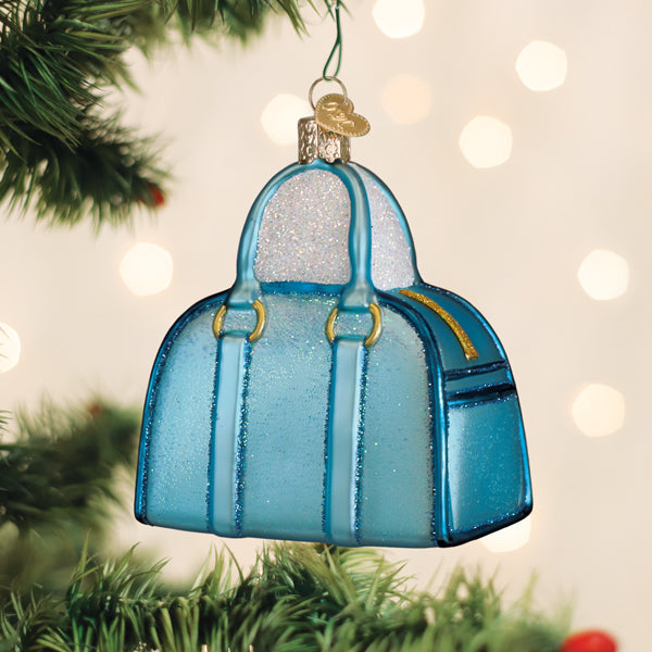 Old World Christmas: Satchel Purse Christmas Ornament