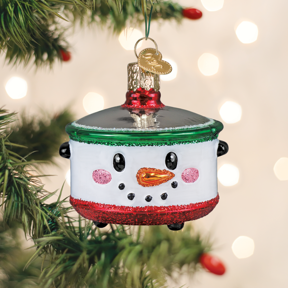 Old World Christmas: Snowman Slow Cooker Christmas Ornament