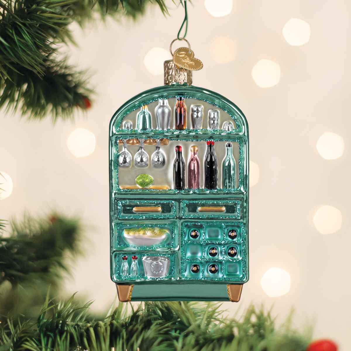 Old World Christmas: Cabinet Of Cheers Christmas Ornament