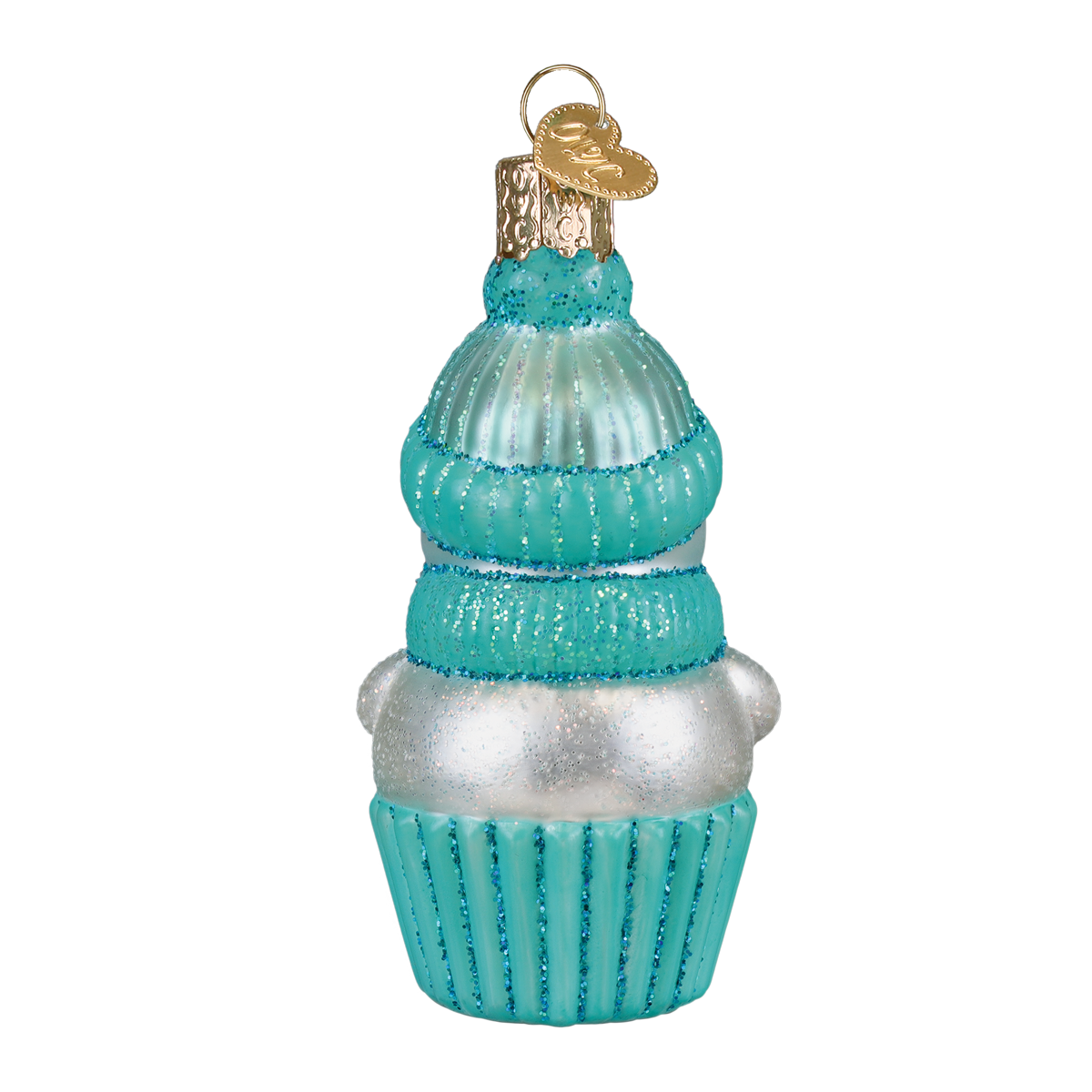 Old World Christmas: Snow Baby Cupcake Boy Christmas Ornament