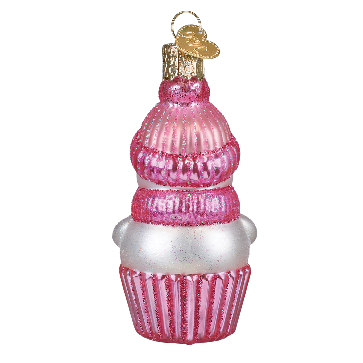 Old World Christmas: Snow Baby Cupcake Girl Christmas Ornament