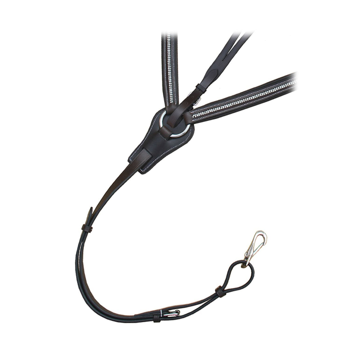 ExionPro 5 Point Bling Breastplate with Elastic & Sheepskin Padding - HT Animal Supply