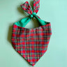 Classic Holliday Plaid Dog Bandana