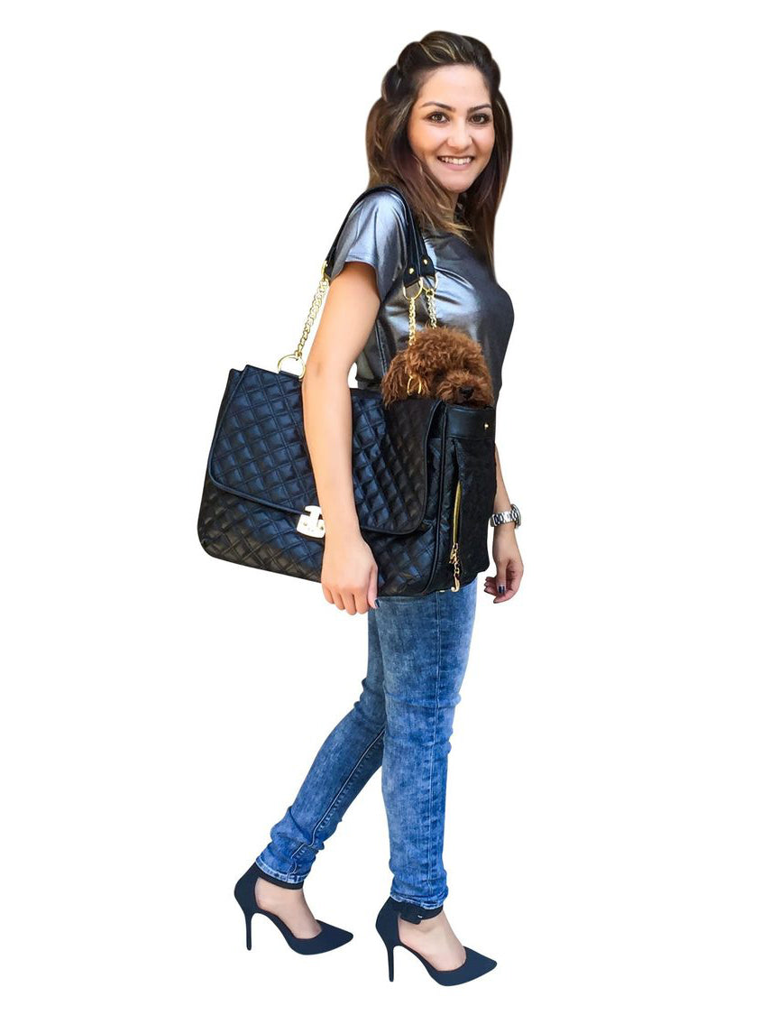 Rodeo Signature Quilted Travel Bag in Classic Black