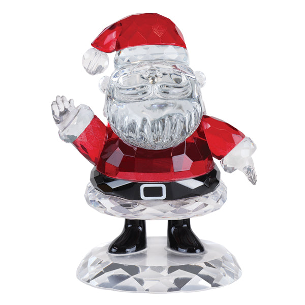 Santa Claus Crystal Figurine 