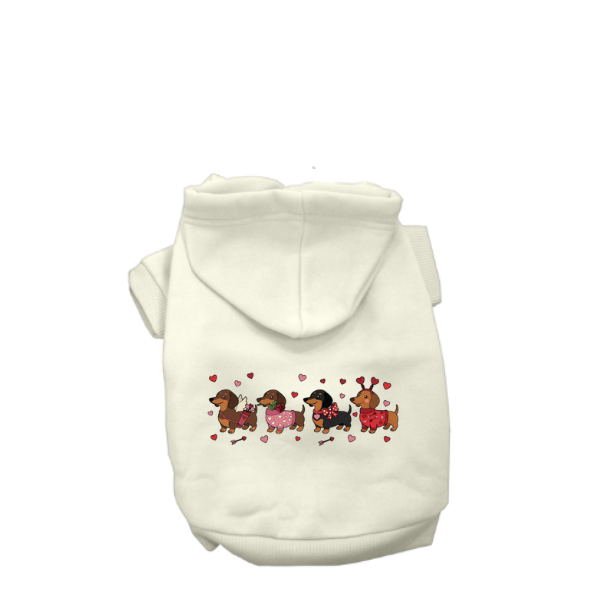 Puppy Love Parade Dog Hoodie Ivory