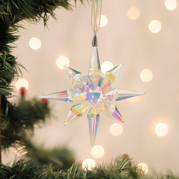 Old World Christmas: Radiant Crystal Starflake Christmas Ornament