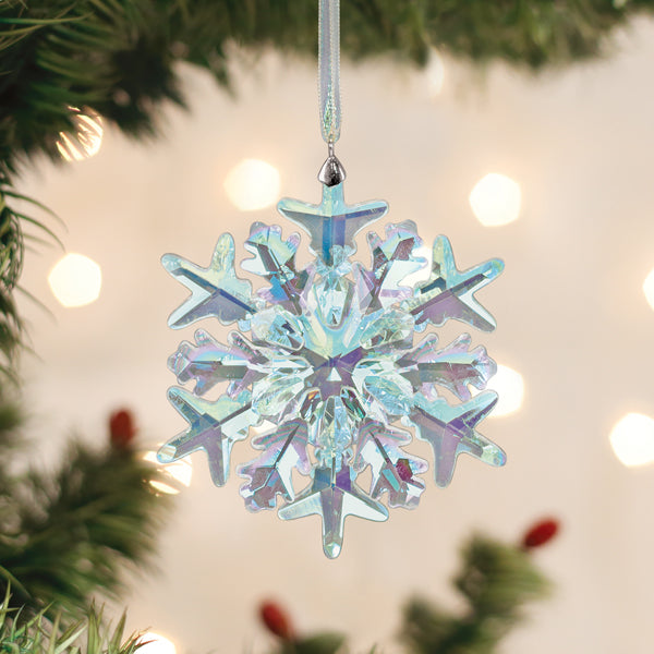 Old World Christmas: Radiant Crystal Frostflake Christmas Ornament