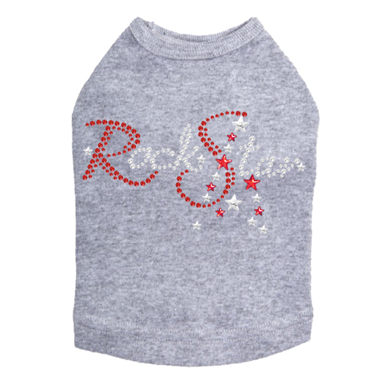 Rock Star (Red - Austrian crystal Rhinestones) - Dog Tank