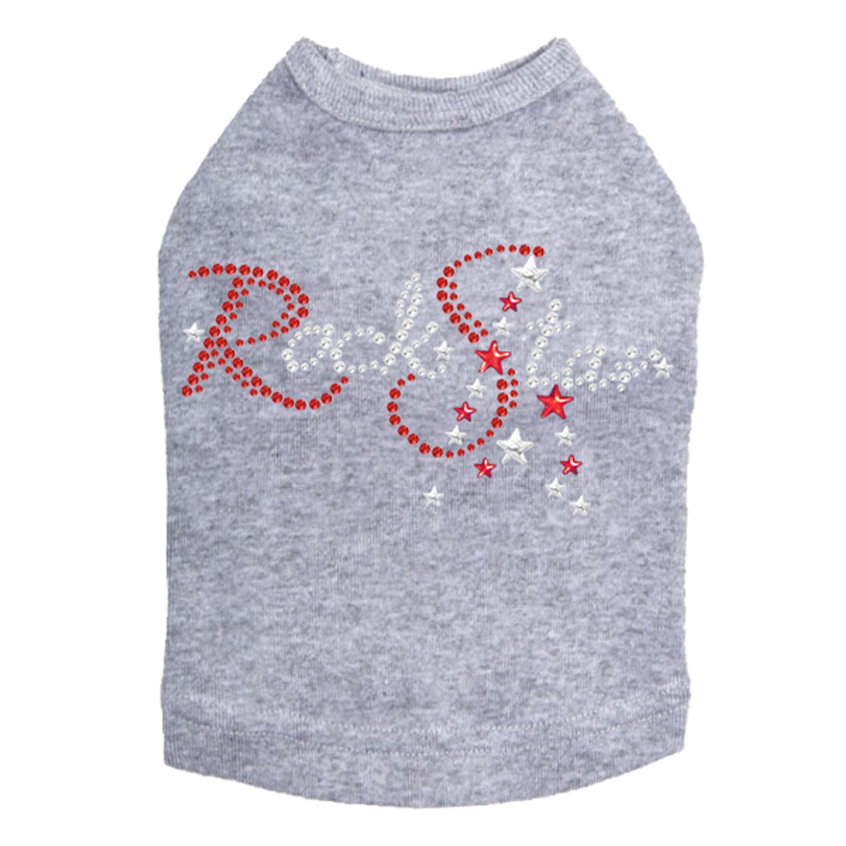 Rock Star (Red - Austrian crystal Rhinestones) - Dog Tank