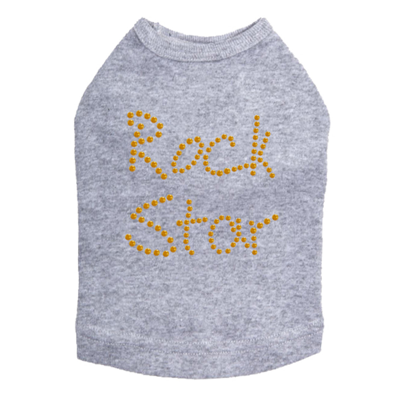 Rock Star (Gold) - Dog Tank