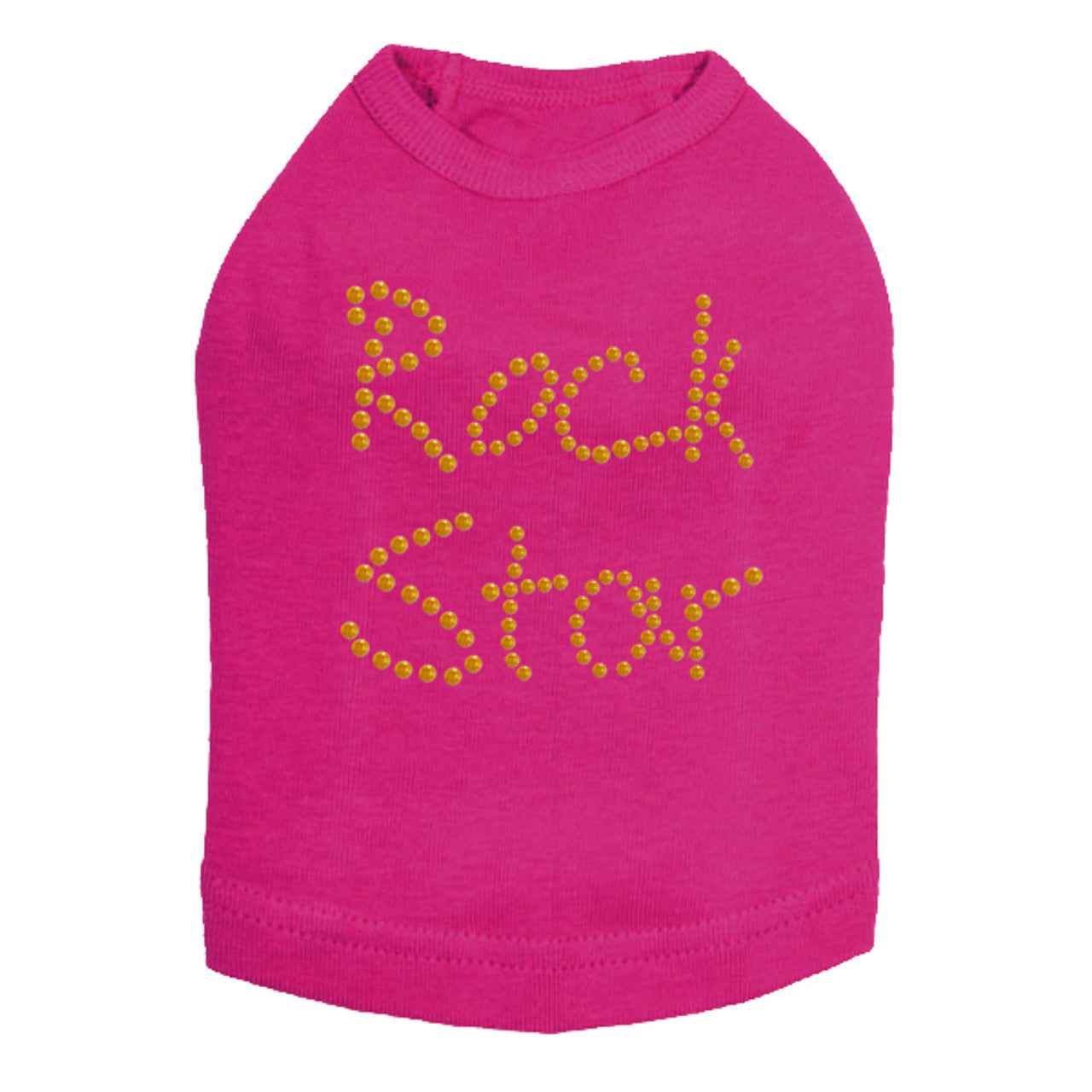 Rock Star (Gold) - Dog Tank
