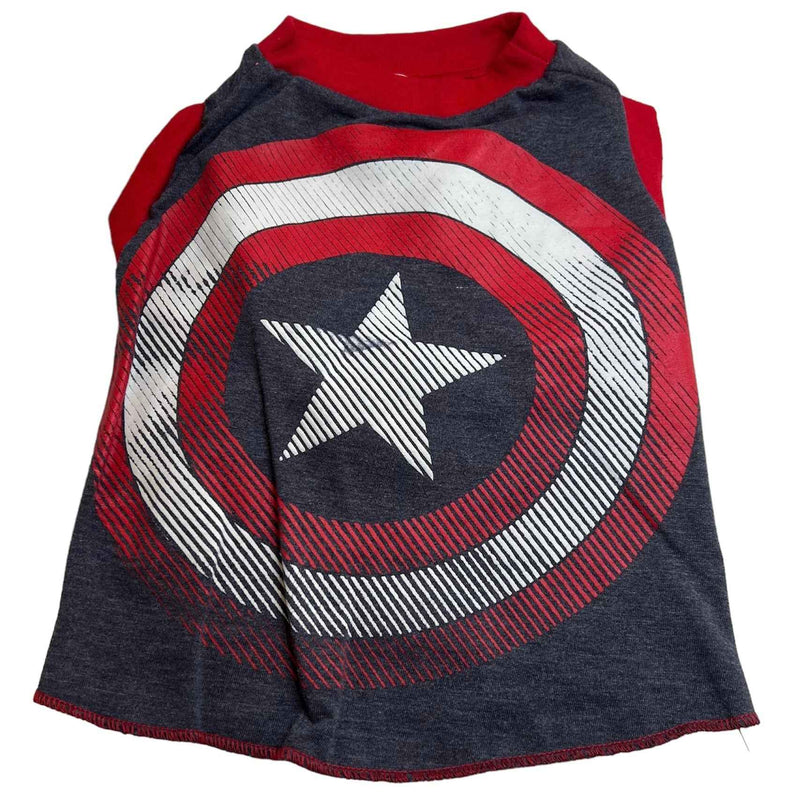 Upcycled Dog Tank - M "CAPTAIN"