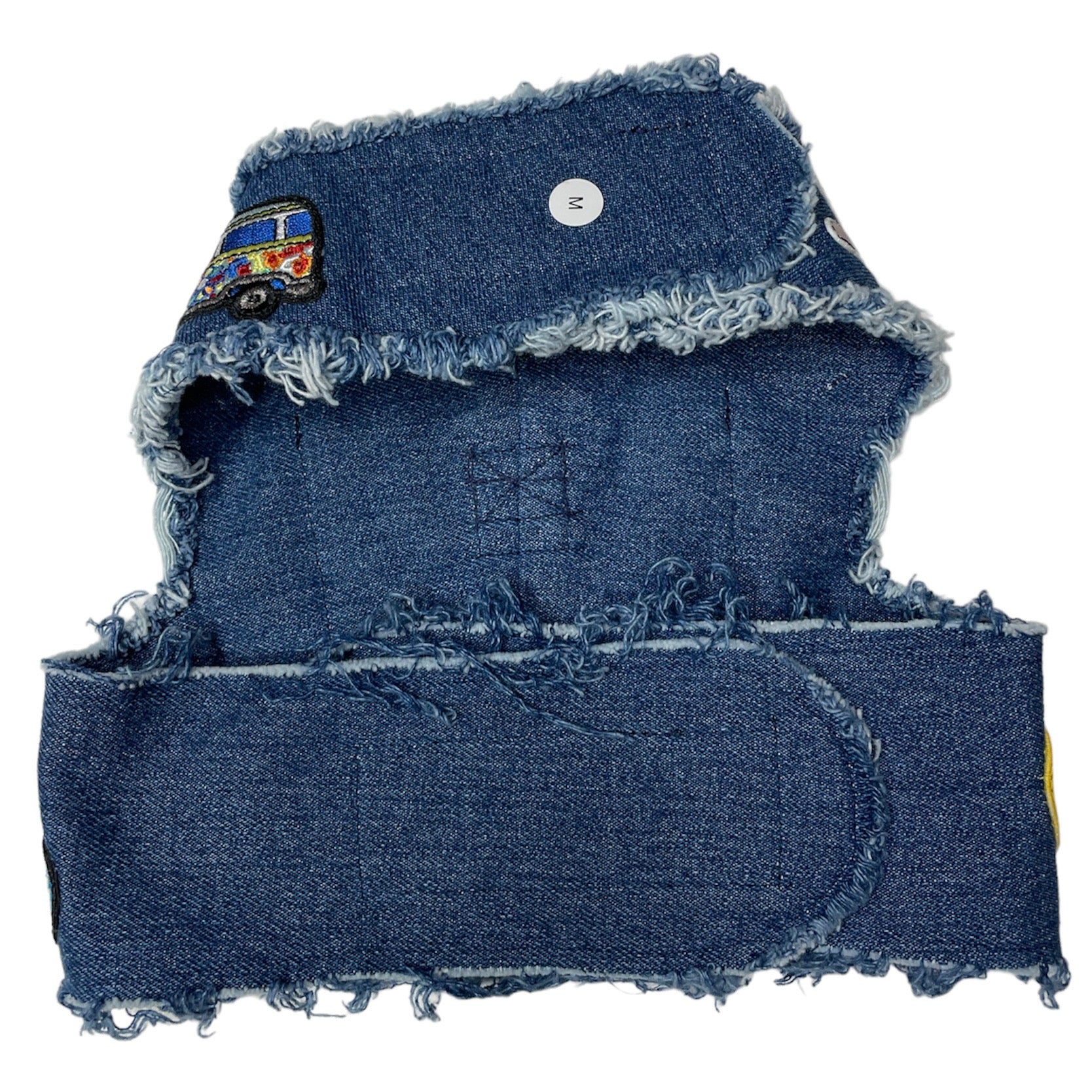 Heads or Tails Pup Fab Four Denim Dog Harness