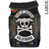 Heads or Tails Pup: Pups of Anarchy Denim Dog Vest