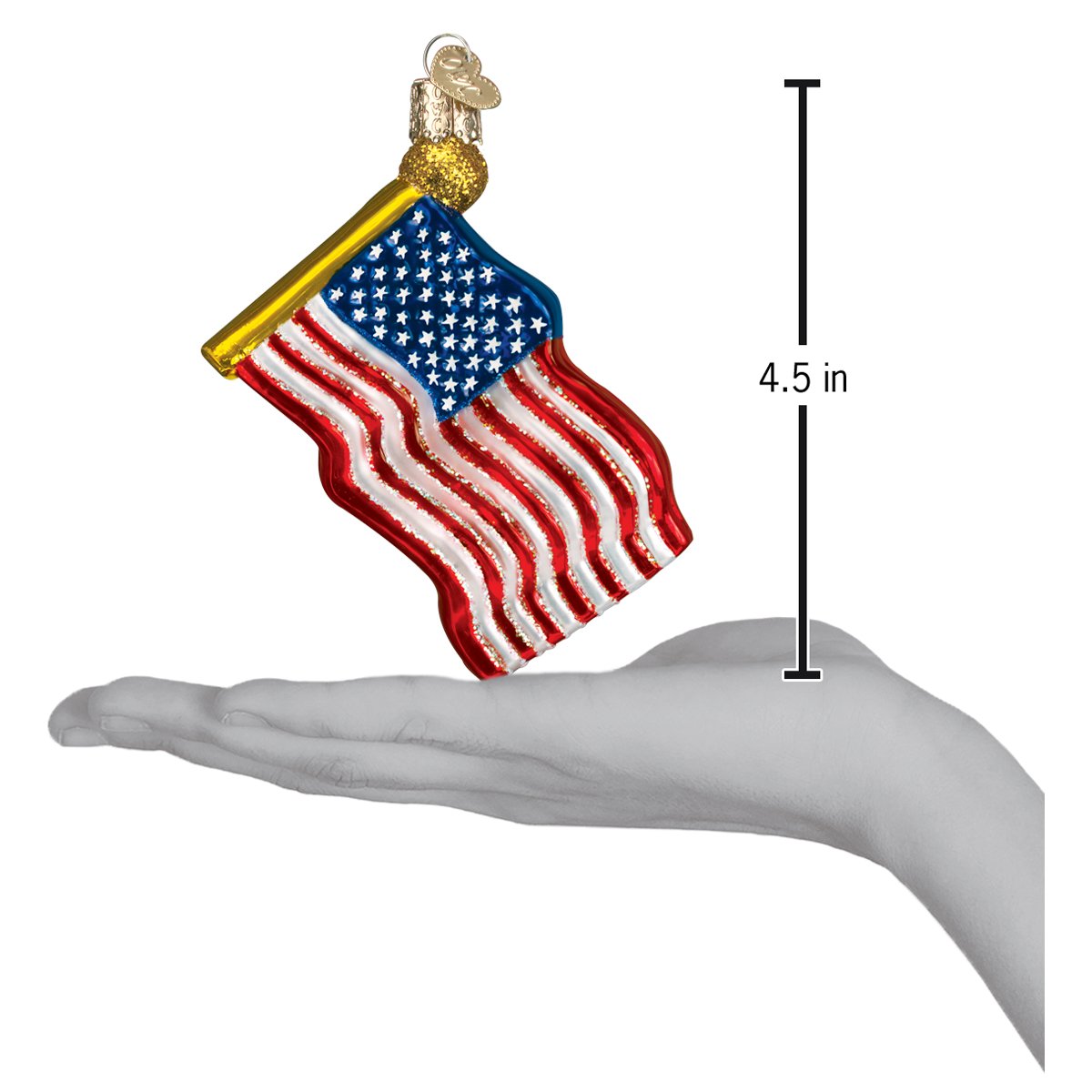 Old World Christmas: Star-spangled Banner Christmas Ornament