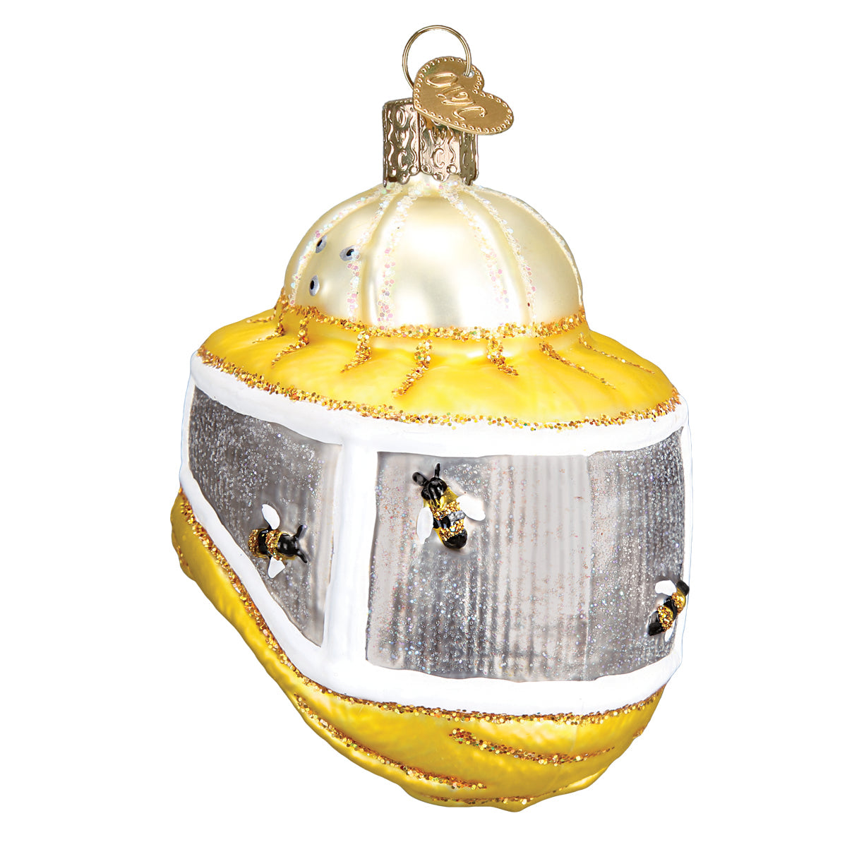 Old World Christmas: Beekeepers Hood Christmas Ornament