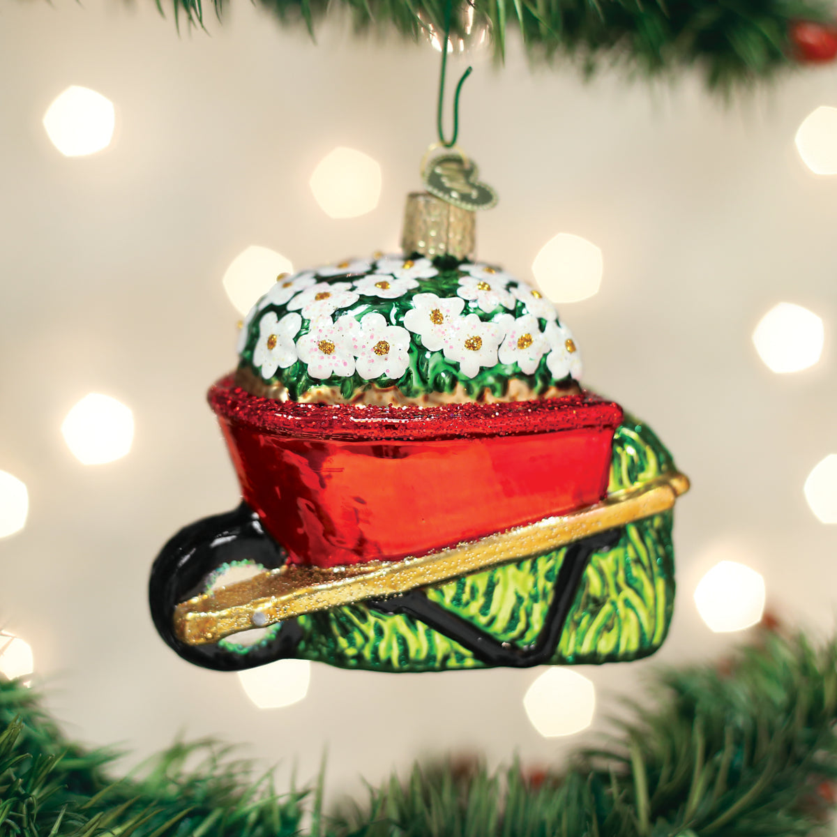 Old World Christmas: Wheelbarrow Christmas Ornament