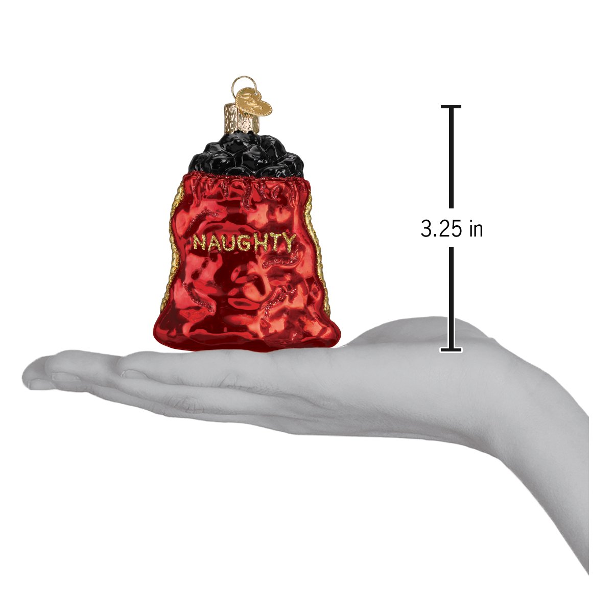 Old World Christmas: Bag Of Coal Christmas Ornament