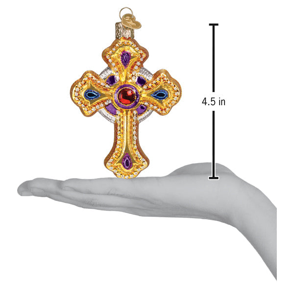 Old World Christmas: Ornate Cross Christmas Ornament