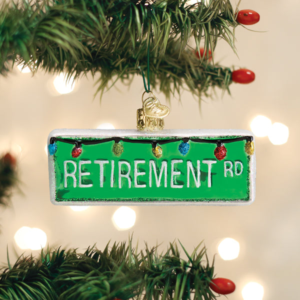 Old World Christmas: Happy Retirement Christmas Ornament