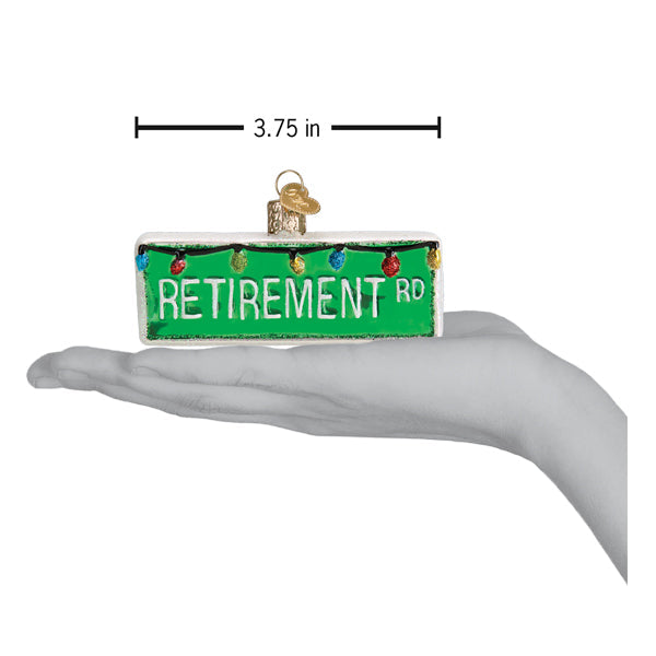 Old World Christmas: Happy Retirement Christmas Ornament