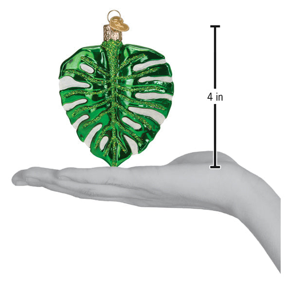 Old World Christmas: Monstera Leaf Christmas Ornament