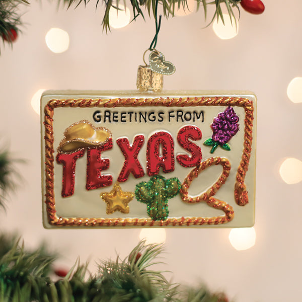 Texas Postcard Ornament - HT Animal Supply