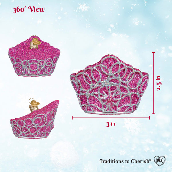 Old World Christmas: Fairy Princess Crown Christmas Ornament