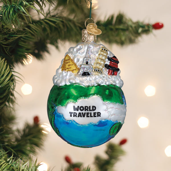 Old World Christmas: World Traveler Christmas Ornament