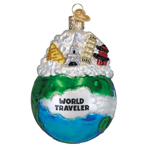 Old World Christmas: World Traveler Christmas Ornament