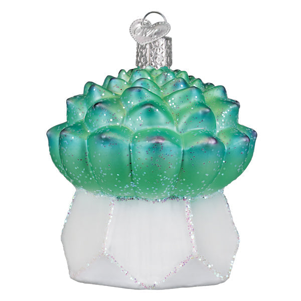 Old World Christmas: Echeveria Succulent Christmas Ornament