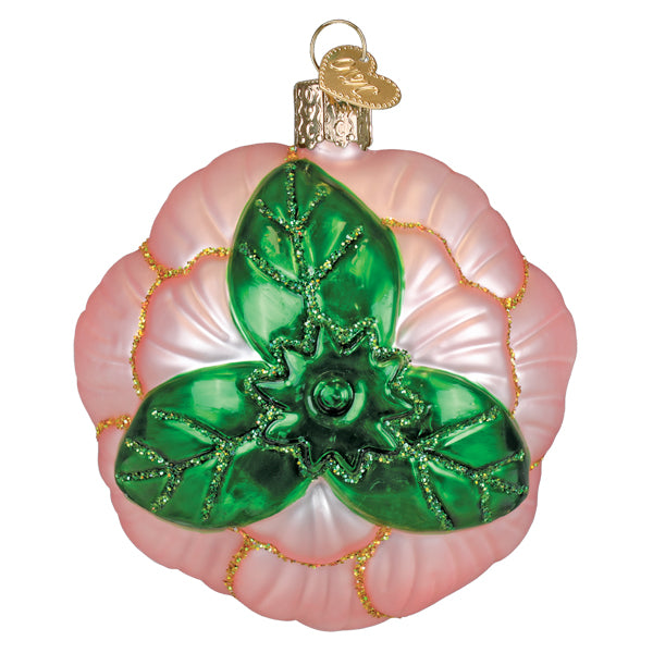 Old World Christmas: Peony Christmas Ornament