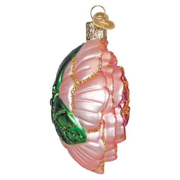 Old World Christmas: Peony Christmas Ornament