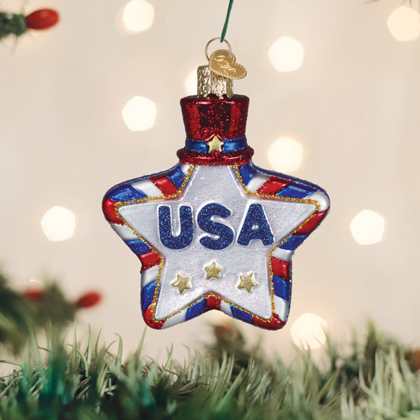 Old World Christmas: USA Star Christmas Ornament